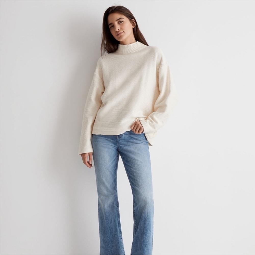 Madewell Funnelneck Drop-Shoulder Top